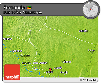 Physical 3D Map of Fernando