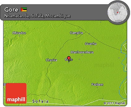 Physical 3D Map of Gore