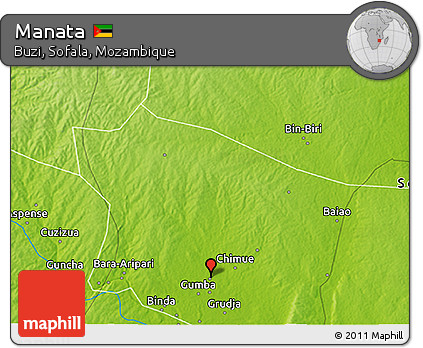 Physical 3D Map of Manata