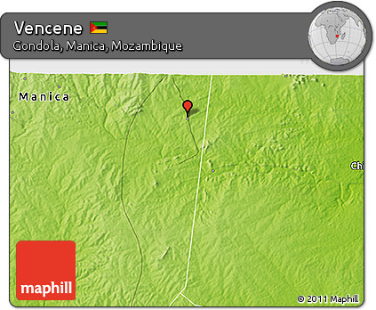 Physical 3D Map of Vencene