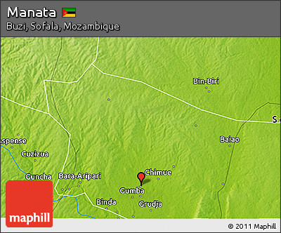 Physical 3D Map of Manata