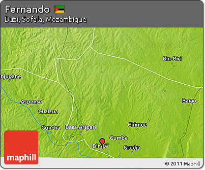 Physical 3D Map of Fernando