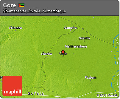 Physical 3D Map of Gore