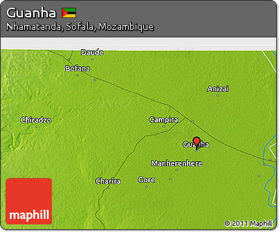Physical 3D Map of Guanha