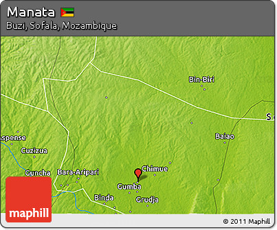 Physical 3D Map of Manata