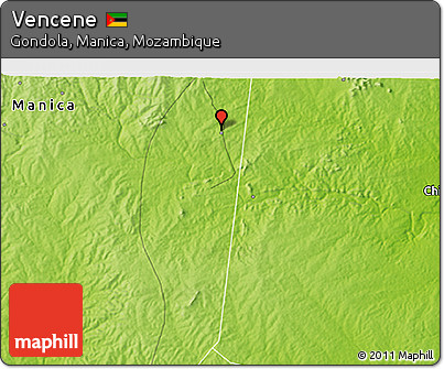 Physical 3D Map of Vencene