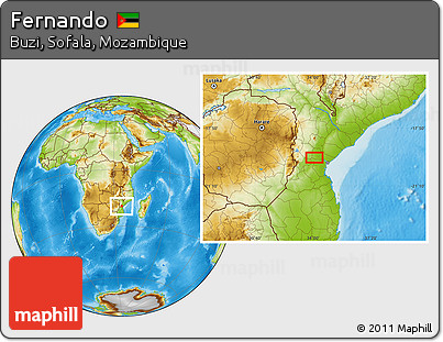 Physical Location Map of Fernando