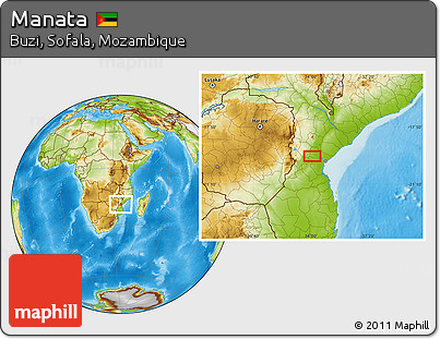 Physical Location Map of Manata