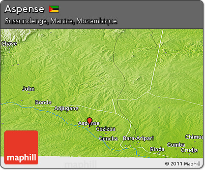Physical Panoramic Map of Aspense