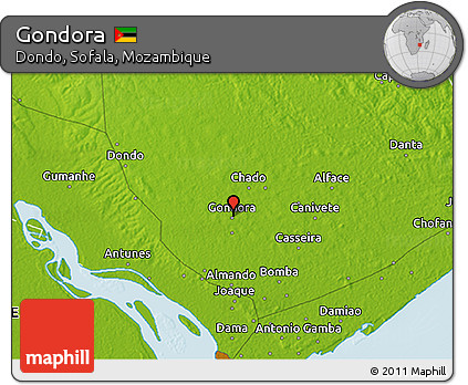 Physical 3D Map of Gondora
