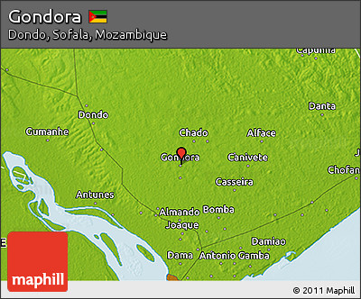 Physical 3D Map of Gondora