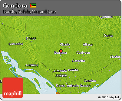 Physical 3D Map of Gondora