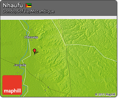 Physical 3D Map of Nhaufu