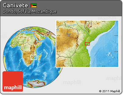 Physical Location Map of Canivete