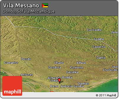 Satellite Panoramic Map of Vila Messano
