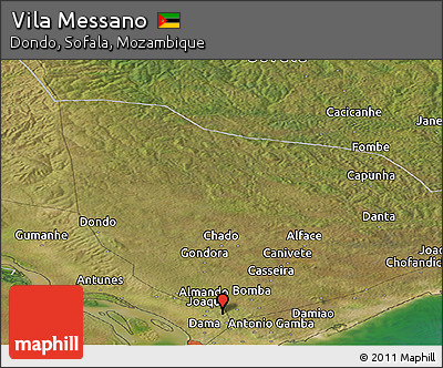 Satellite Panoramic Map of Vila Messano