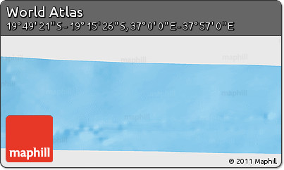 Physical Panoramic Map of the Area around 19° 32' 24" S, 37° 28' 30" E