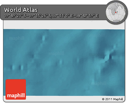 Satellite 3D Map of the Area around 19° 32' 24" S, 38° 19' 30" E