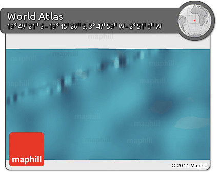 Satellite 3D Map of the Area around 19° 32' 24" S, 3° 19' 30" W