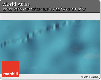 Satellite 3D Map of the Area around 19° 32' 24" S, 3° 19' 30" W