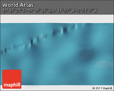 Satellite 3D Map of the Area around 19° 32' 24" S, 3° 19' 30" W