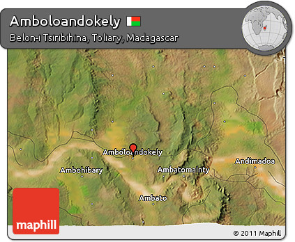Satellite 3D Map of Amboloandokely