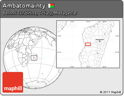 Blank Location Map of Ambatomainty