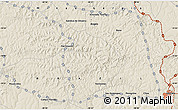 Shaded Relief Map of the area around 19° 32' 24" S, 48° 22' 30" W