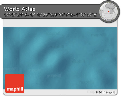 Satellite 3D Map of the Area around 19° 32' 24" S, 4° 19' 30" E
