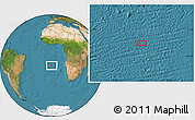 Satellite Location Map of the area around 19° 32' 24" S, 4° 10' 30" W
