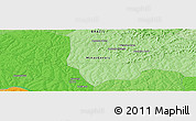 Political Panoramic Map of the area around 19° 32' 24" S, 50° 4' 30" W