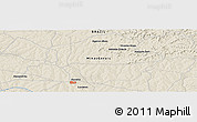 Shaded Relief Panoramic Map of the area around 19° 32' 24" S, 50° 4' 30" W
