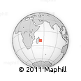 Outline Map of the Area around 19° 32' 24" S, 52° 46' 29" E, rectangular outline