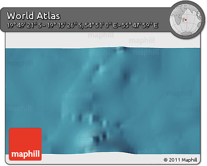 Satellite 3D Map of the Area around 19° 32' 24" S, 55° 19' 30" E