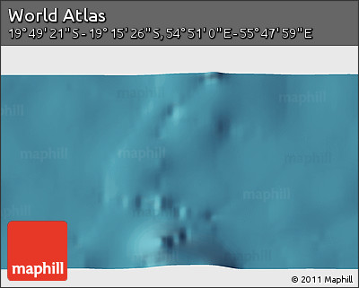 Satellite 3D Map of the Area around 19° 32' 24" S, 55° 19' 30" E