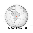 Outline Map of the Area around 19° 32' 24" S, 55° 10' 29" W, rectangular outline