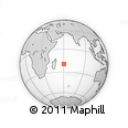 Outline Map of the Area around 19° 32' 24" S, 60° 25' 29" E, rectangular outline