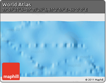 Physical 3D Map of the Area around 19° 32' 24" S, 65° 31' 30" E