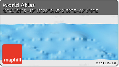 Physical Panoramic Map of the Area around 19° 32' 24" S, 65° 31' 30" E