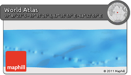 Physical Panoramic Map of the Area around 19° 32' 24" S, 68° 4' 29" E
