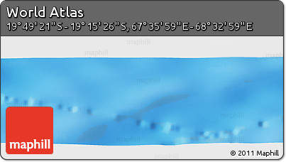 Physical Panoramic Map of the Area around 19° 32' 24" S, 68° 4' 29" E
