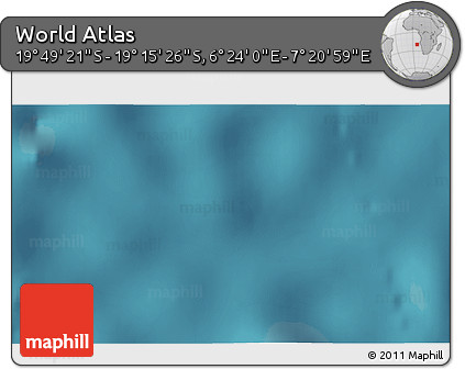 Satellite 3D Map of the Area around 19° 32' 24" S, 6° 52' 30" E