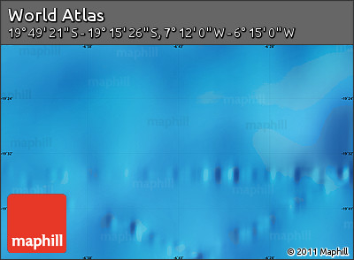 Physical Map of the Area around 19° 32' 24" S, 6° 43' 29" W