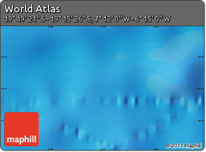 Physical Map of the Area around 19° 32' 24" S, 6° 43' 29" W