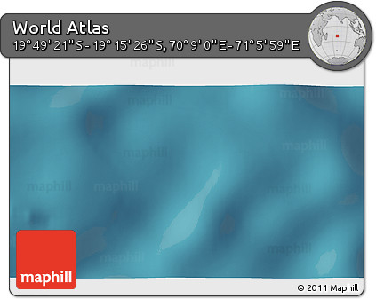 Satellite 3D Map of the Area around 19° 32' 24" S, 70° 37' 30" E