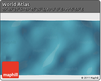 Satellite 3D Map of the Area around 19° 32' 24" S, 70° 37' 30" E