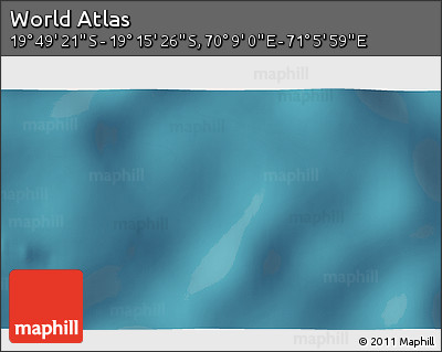 Satellite 3D Map of the Area around 19° 32' 24" S, 70° 37' 30" E