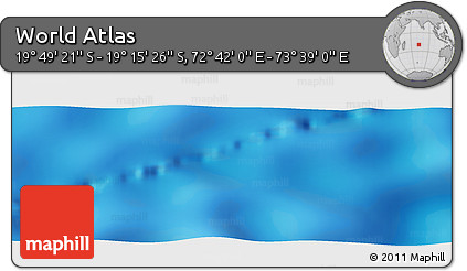 Physical Panoramic Map of the Area around 19° 32' 24" S, 73° 10' 30" E
