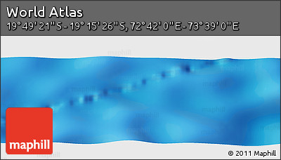 Physical Panoramic Map of the Area around 19° 32' 24" S, 73° 10' 30" E