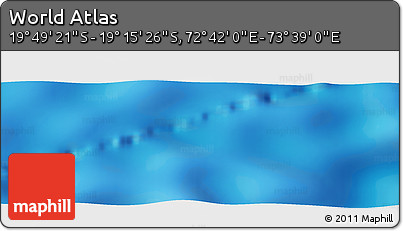 Physical Panoramic Map of the Area around 19° 32' 24" S, 73° 10' 30" E